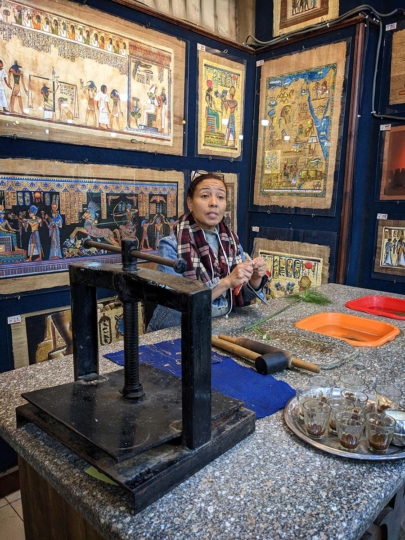 Papyrus shop, Cairo, Egypt
