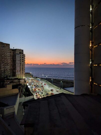 Alexandria at dusk